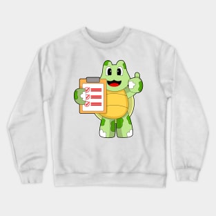 Turtle Secretary Note Crewneck Sweatshirt